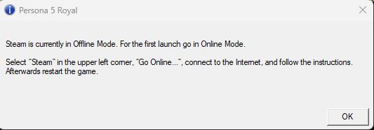 Lỗi game không nhận được steam đã bật online mode