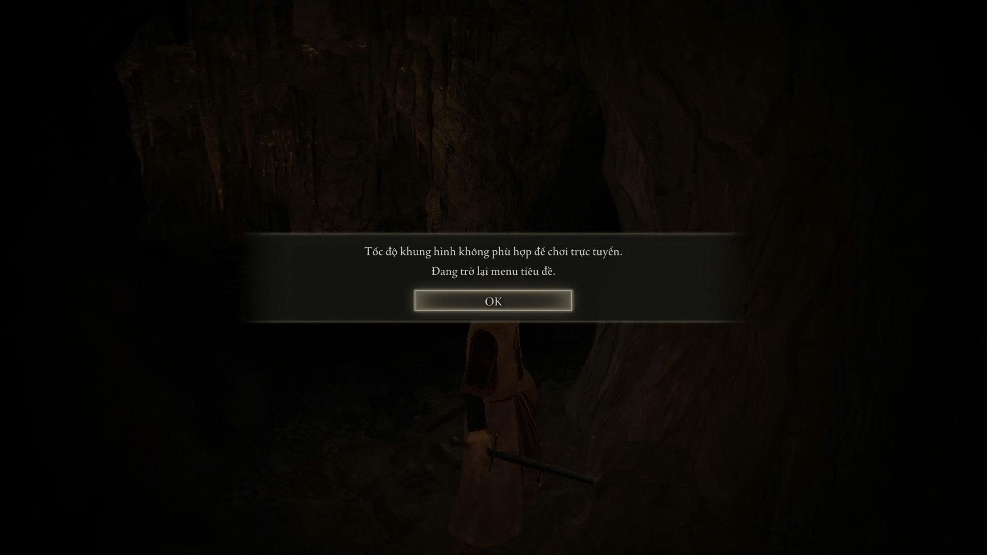 lỗi không chơi được online game elden ring do tốc độ khung hình ?