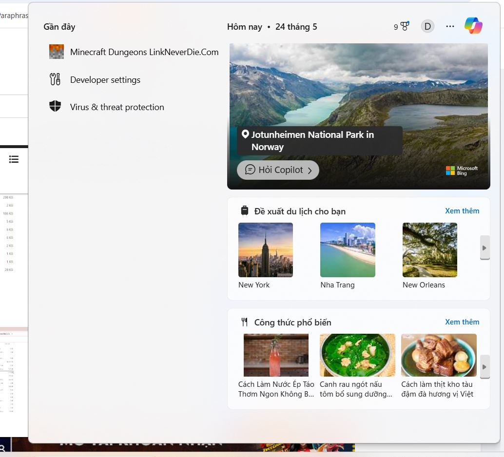 Minecraft dungeons mở trên search bar nhưng ko vào được