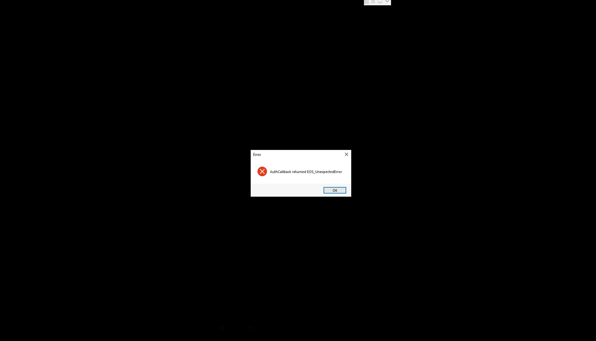 palworld 1.0.2 lỗi màn hình đen Authcallback returned EOS_unexpectedError