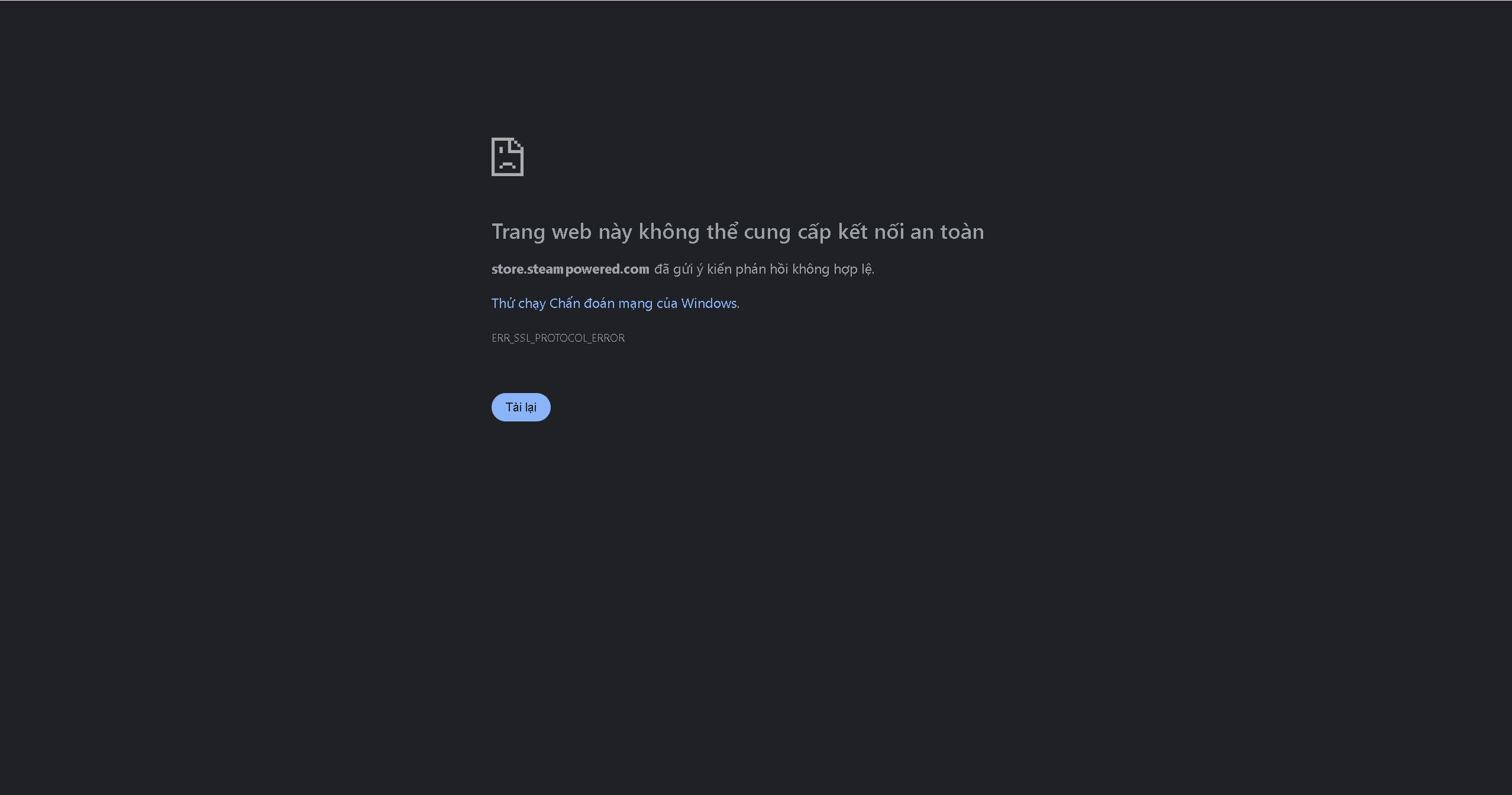 LỖI KẾT NỐI STEAM LỖI KẾT NỐI STEAM