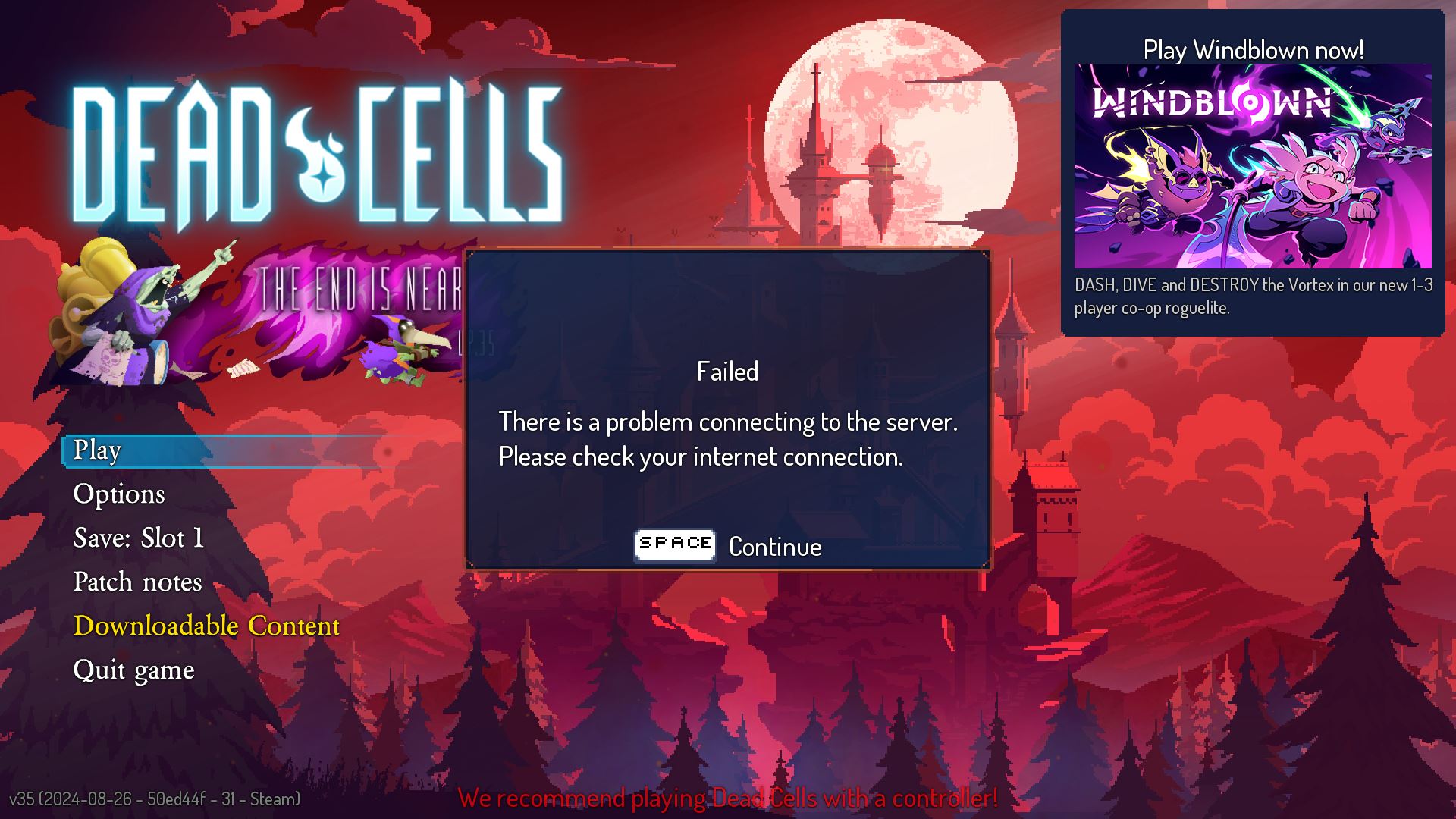 Lỗi daily challenge dead cells 20240827 (15492902) v35 Lỗi daily challenge dead cells 20240827 (15492902) v35