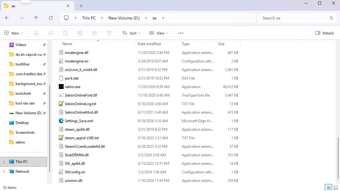 Lỗi fatal error khi chơi sekiro online