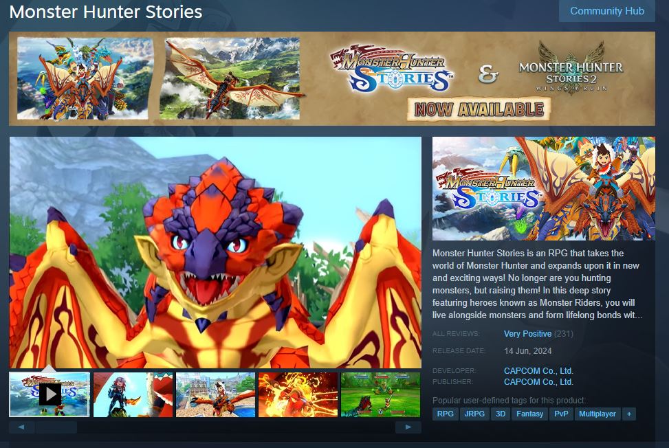 [Request Game] Monster Hunter Stories