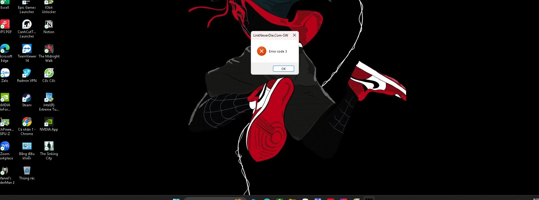 lỗi error code 3 lỗi error code 3