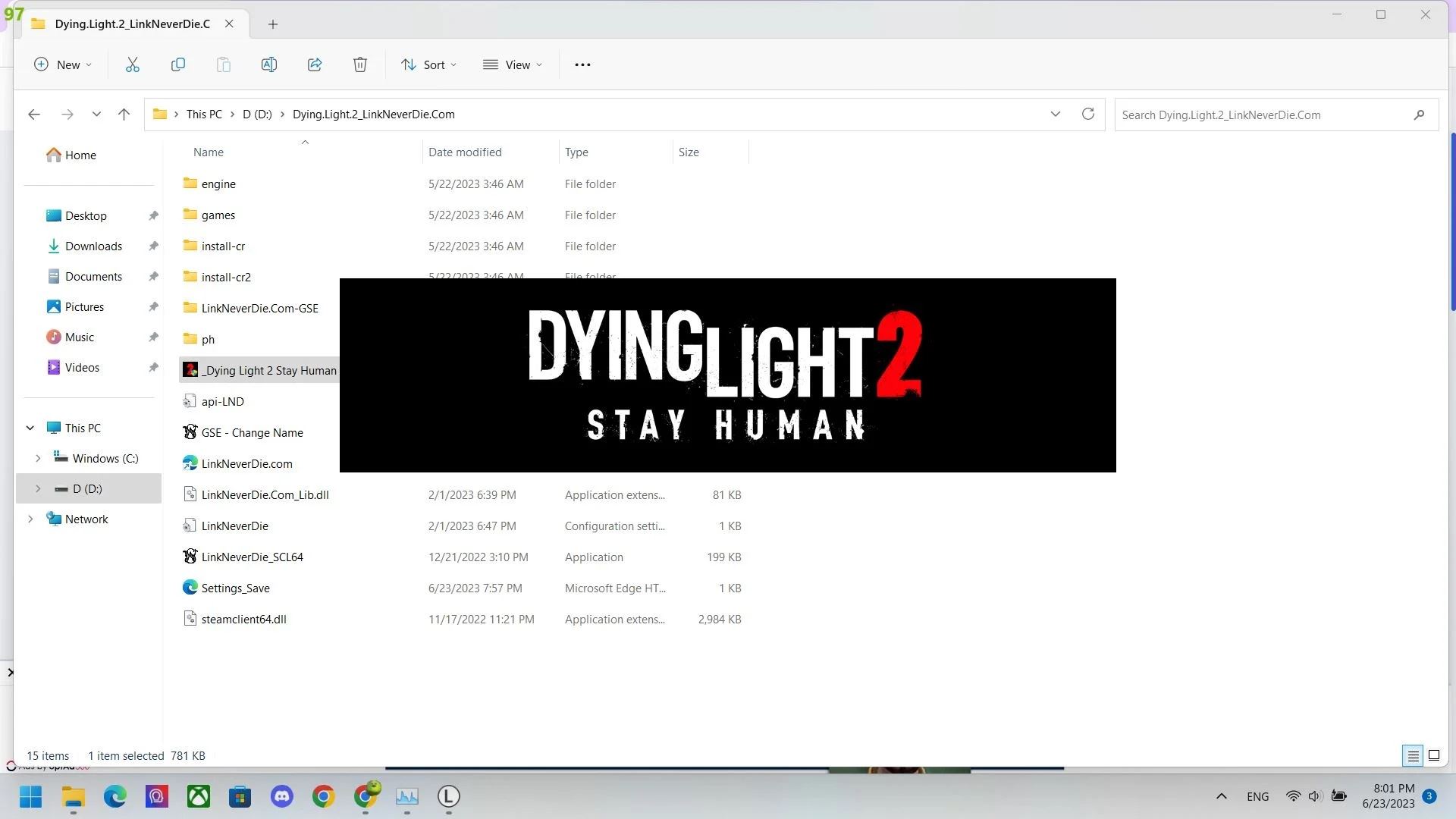 Dying Light 2: chỉ hiện logo banner, không vào được game!! (WINDOWS 11)