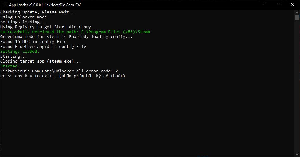 Lỗi error code: 2 DLC unlocker WH40k: SM2 Lỗi error code: 2 DLC unlocker WH40k: SM2
