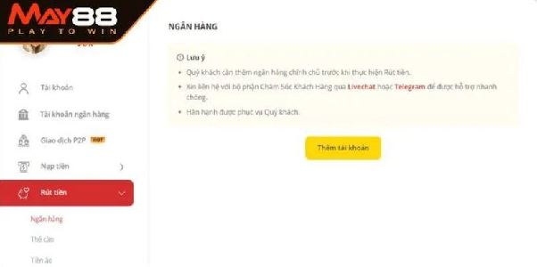 Rút Tiền May88 - Quy Trình Bảo Mật Dành Cho Người Chơi Rút Tiền May88 - Quy Trình Bảo Mật Dành Cho Người Chơi