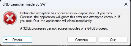 lỗi 32 bit processes cannot access modules of a 64 bit process lỗi 32 bit processes cannot access modules of a 64 bit process