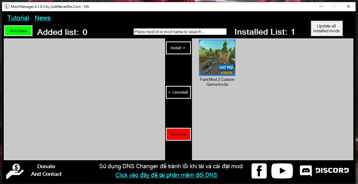Lỗi load game sau khi cài Fant mob scrap mechanic