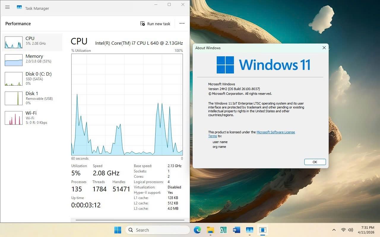 Windows 11 IoT Enterprise LTSC - 24H2