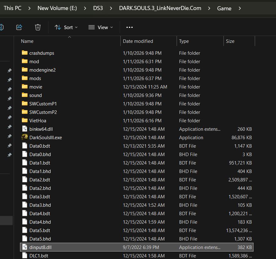 "Dark souls 3, Elden Ring" Không thể dùng mod nếu mở game bằng LND Launcher "Dark souls 3, Elden Ring" Không thể dùng mod nếu mở game bằng LND Launcher