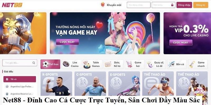 Net88 - Đỉnh Cao Cá Cược Trực Tuyến, Sân Chơi Đầy Màu Sắc
