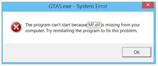 Lỗi MF.dll, MFPlat.dll, MFReadWrite.dll, MFxxxxxxx.dll was not found, missing