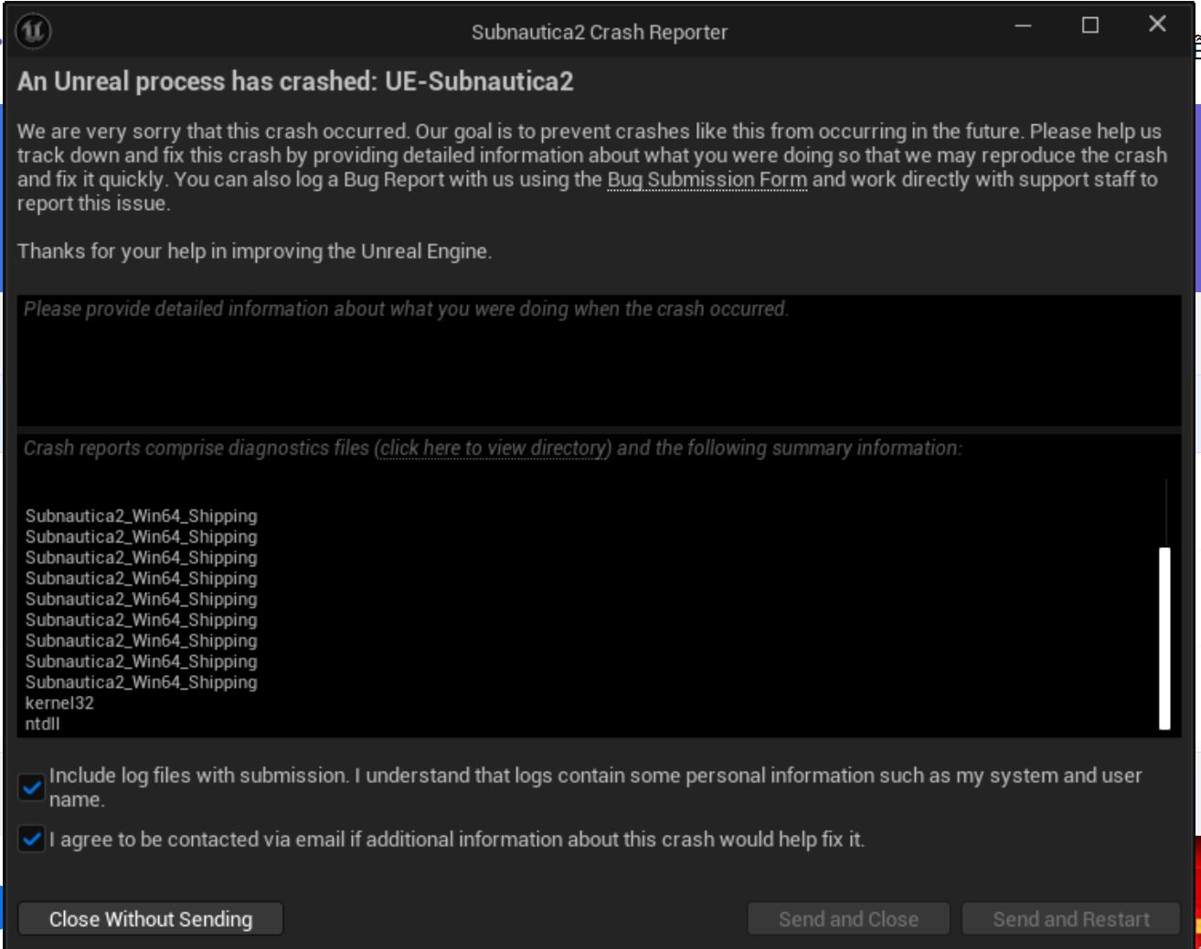 Lỗi khi vào game Subnautica 2 offline