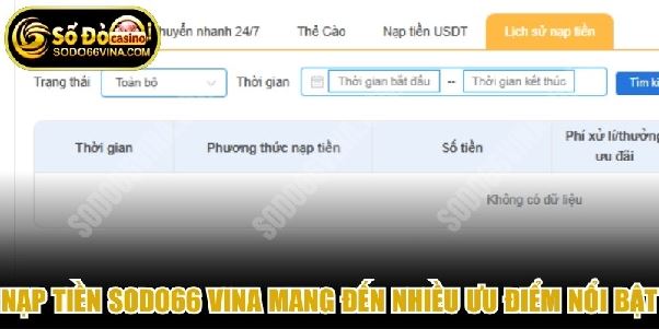 Nạp tiền sodo66vina.com Nạp tiền sodo66vina.com
