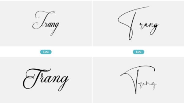 chữ ký đẹp theo tên