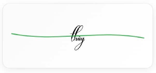 chữ ký đẹp theo tên