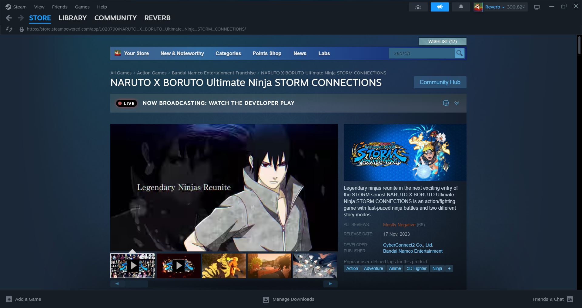 [Request Game] NARUTO X BORUTO Ultimate Ninja STORM CONNECTIONS