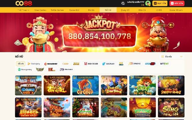 Nổ Hũ Co88 – Sân Chơi Giải Trí Kim Cương Cho Người Yêu Slot Game