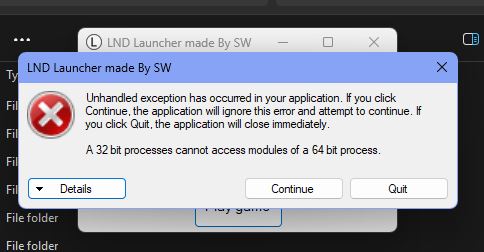 toàn bộ launcher LND bị lỗi 32 bit toàn bộ launcher LND bị lỗi 32 bit