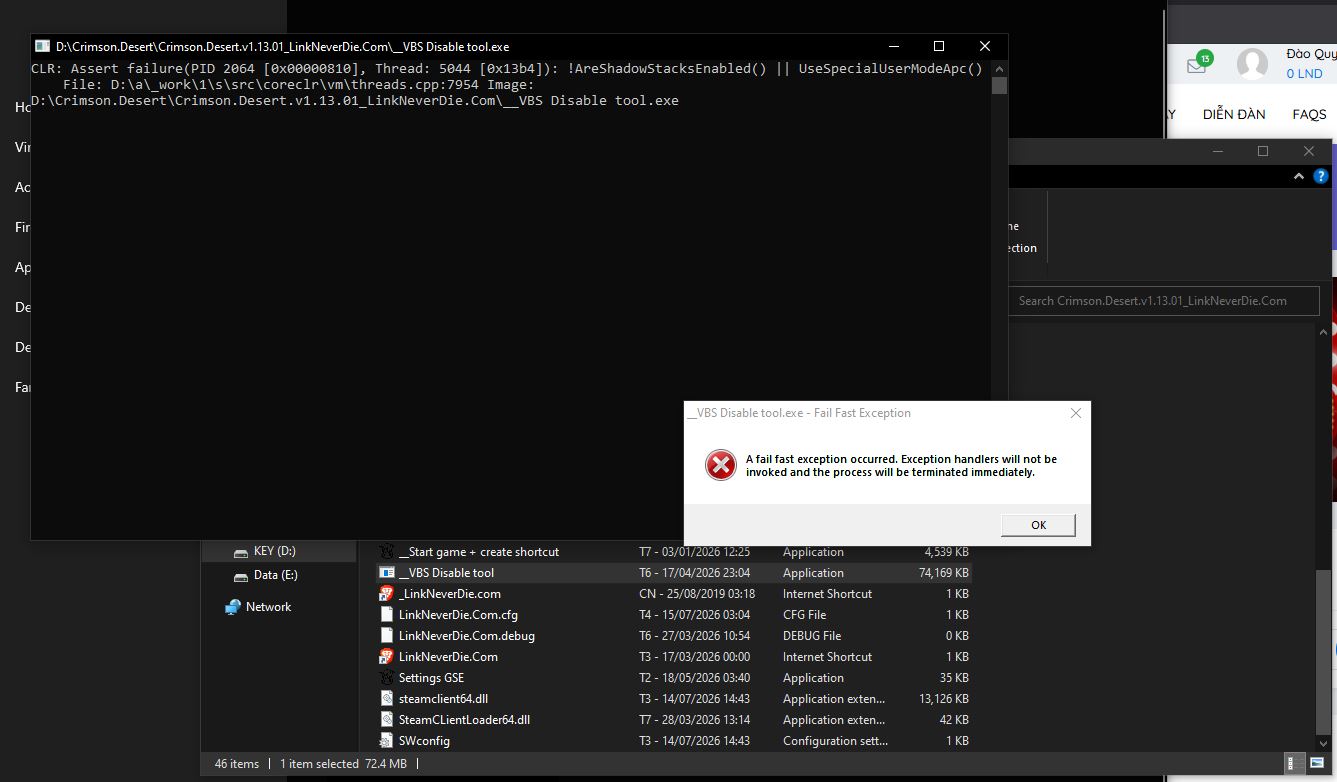 Lỗi VBS Disable tool Lỗi VBS Disable tool