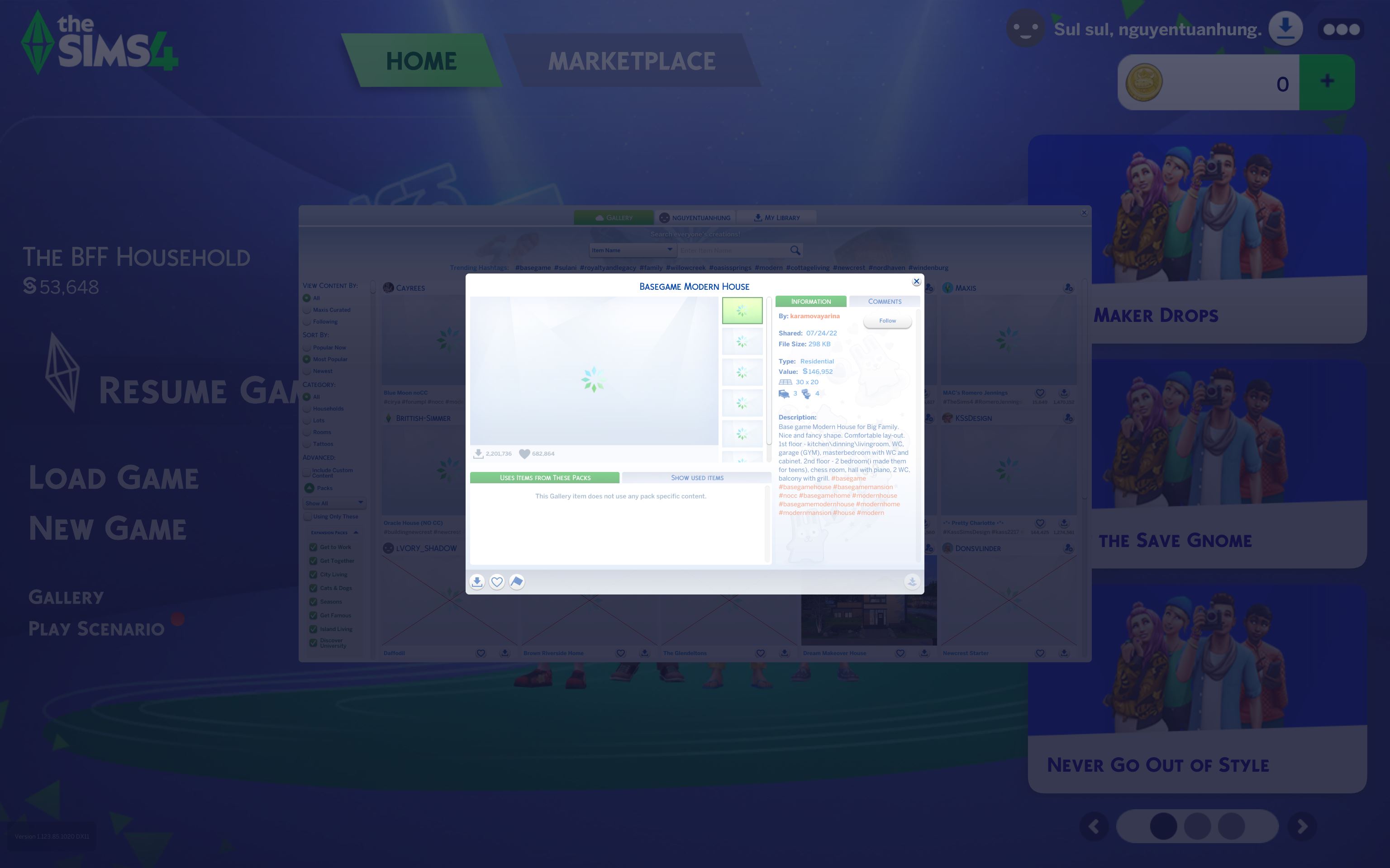 Không tải được content từ Gallery & Marketplace trong The Sims 4 Không tải được content từ Gallery & Marketplace trong The Sims 4