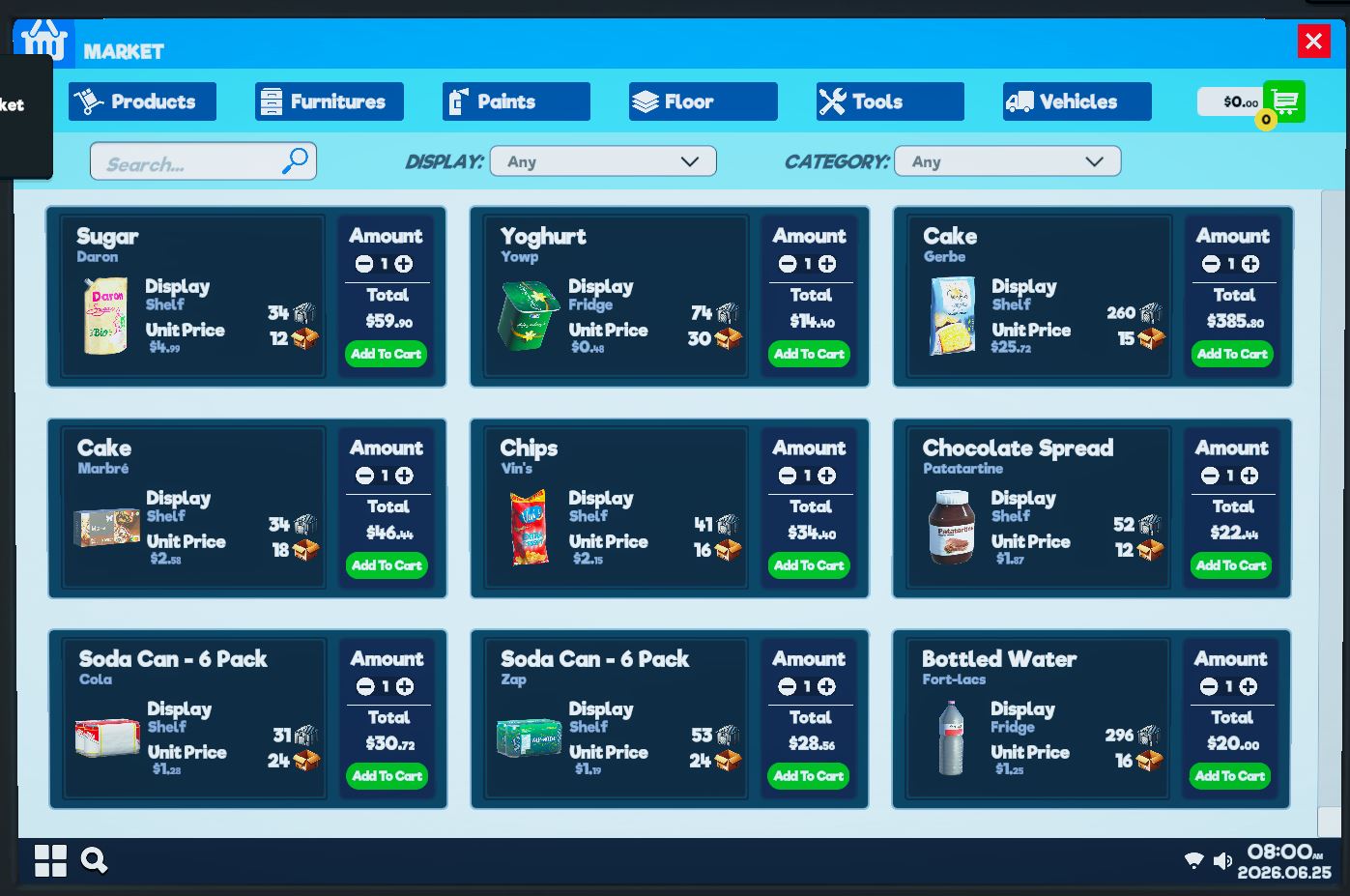 Mình không thấy DLC mới cập nhật của Supermarket Simulator. Mình không thấy DLC mới cập nhật của Supermarket Simulator.