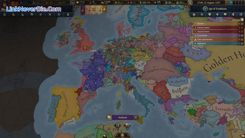 Hình ảnh trong game Europa Universalis V (screenshot)