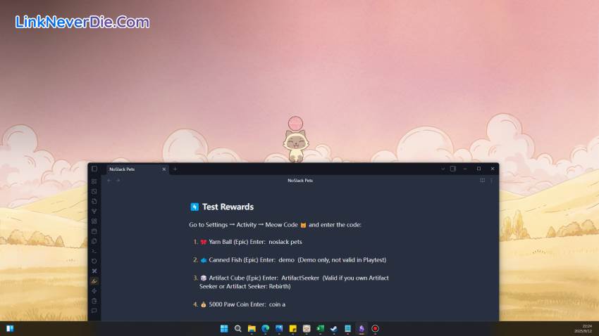 Hình ảnh trong game NoSlack Pets: Lo-Fi Paws (screenshot)