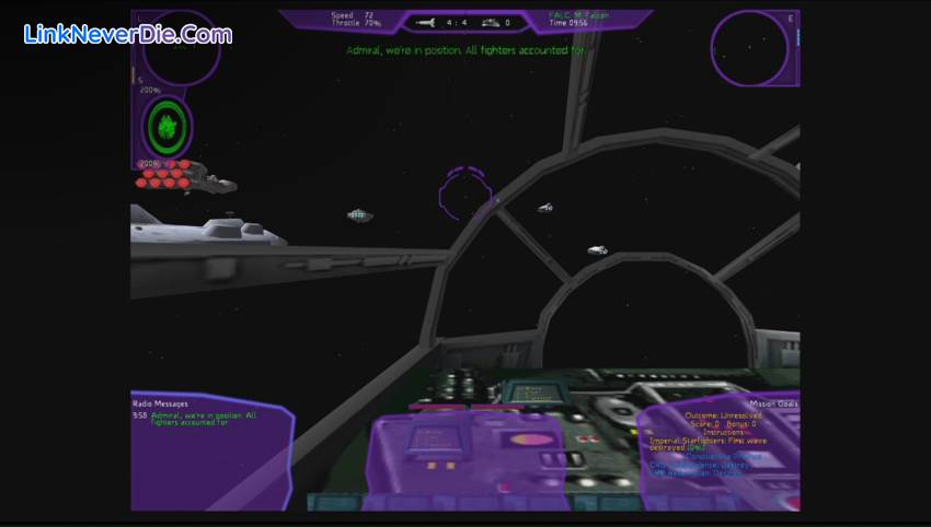 Hình ảnh trong game Star Wars X-Wing Alliance (screenshot)