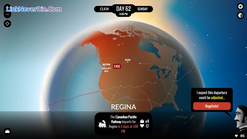 Hình ảnh trong game 80 Days (screenshot)