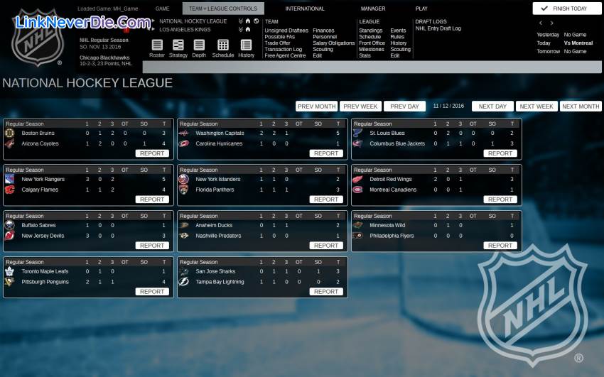 Hình ảnh trong game Franchise Hockey Manager 3 (screenshot)