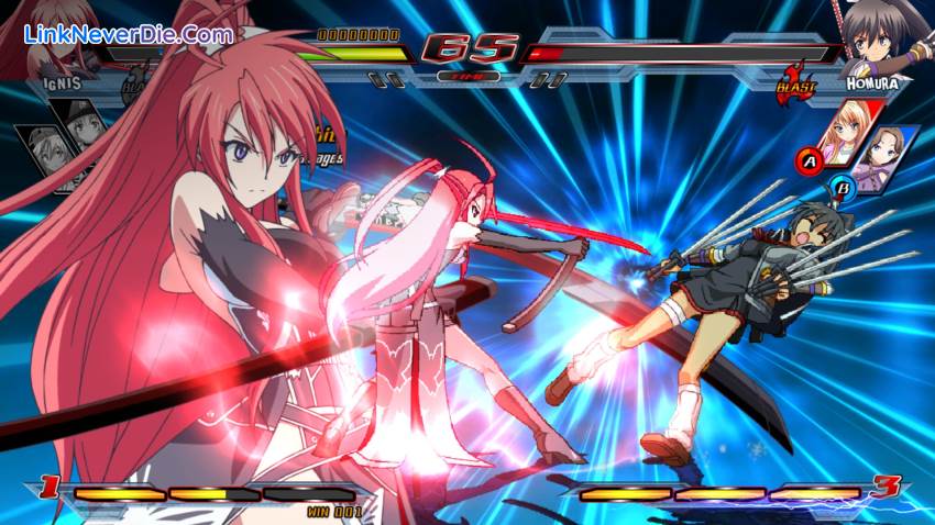 Hình ảnh trong game Nitroplus Blasterz: Heroines Infinite Duel (screenshot)