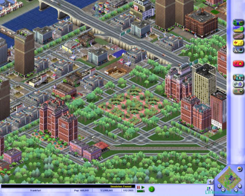 Hình ảnh trong game SimCity 3000 (screenshot)