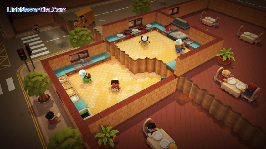 Hình ảnh trong game Overcooked (screenshot)