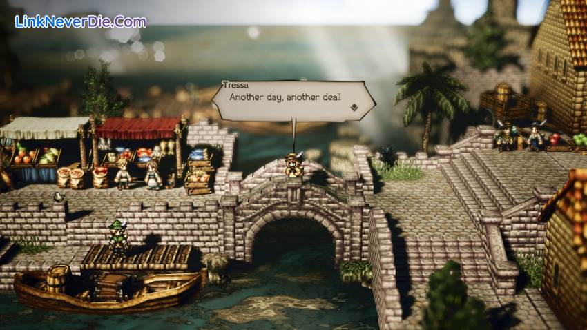 Hình ảnh trong game Octopath Traveler (screenshot)