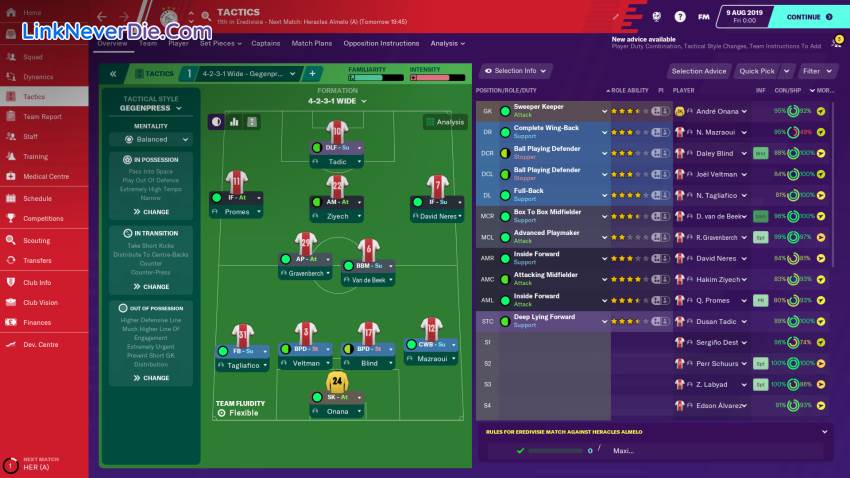 Hình ảnh trong game Football Manager 2020 (screenshot)