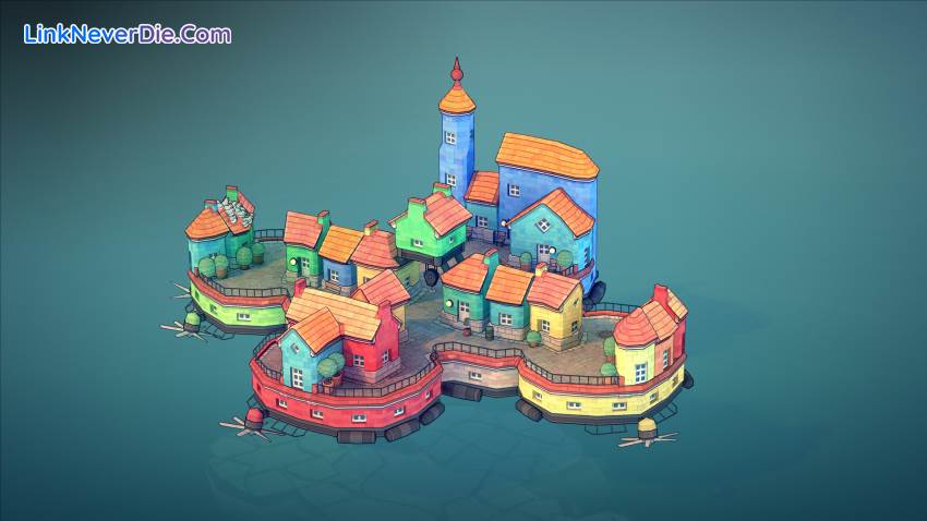 Hình ảnh trong game Townscaper (screenshot)