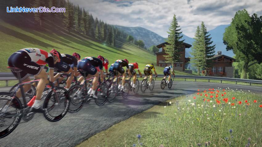 Hình ảnh trong game Tour de France 2021 (screenshot)