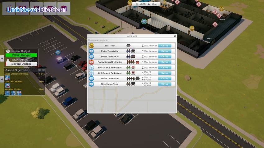 Hình ảnh trong game Incident Commander (screenshot)