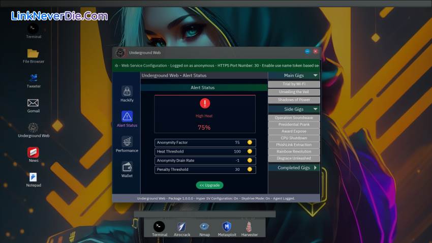 Hình ảnh trong game Anonymous Hacker Simulator (screenshot)