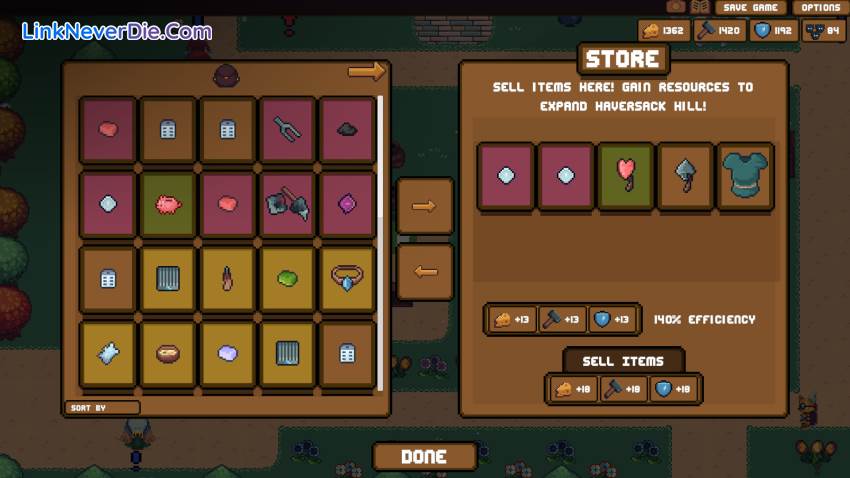 Hình ảnh trong game Backpack Hero (screenshot)