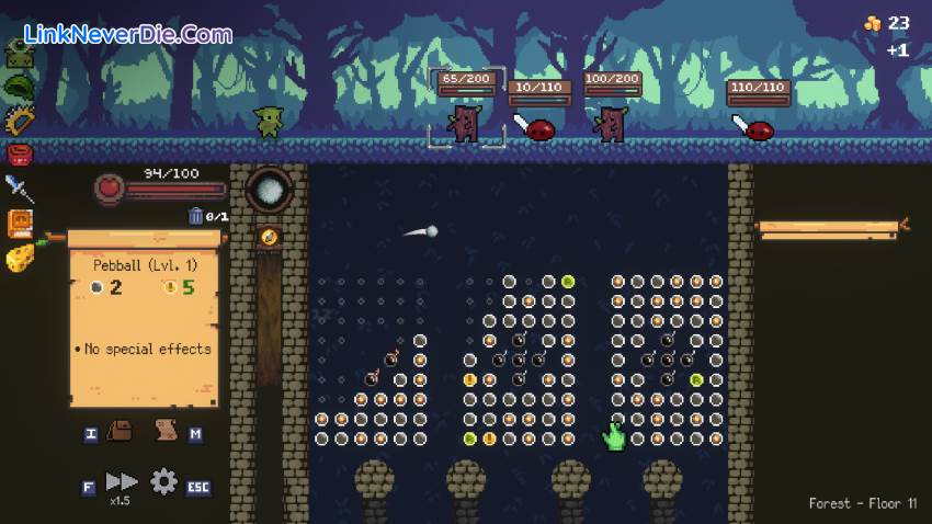 Hình ảnh trong game Peglin (screenshot) Hình ảnh trong game Peglin (screenshot)