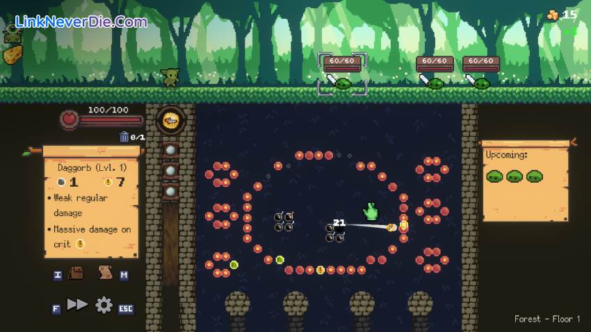 Hình ảnh trong game Peglin (screenshot) Hình ảnh trong game Peglin (screenshot)