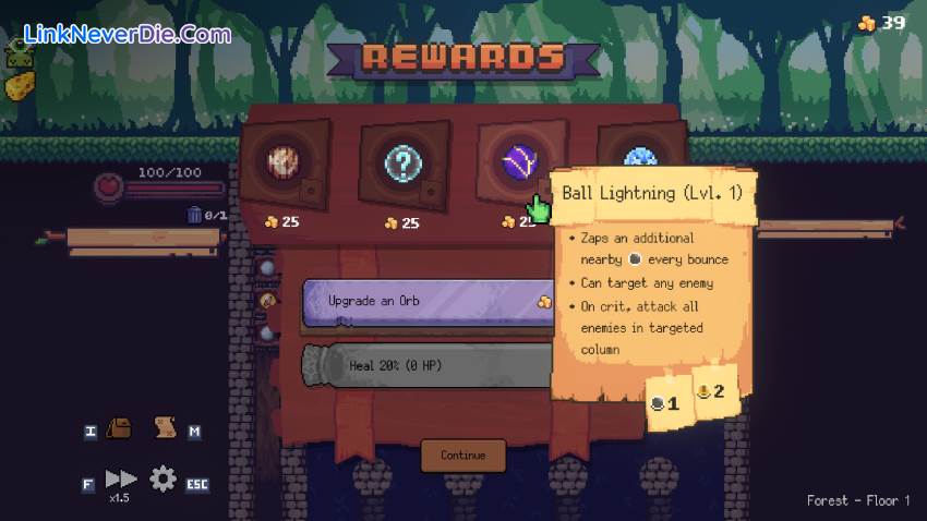 Hình ảnh trong game Peglin (screenshot) Hình ảnh trong game Peglin (screenshot)