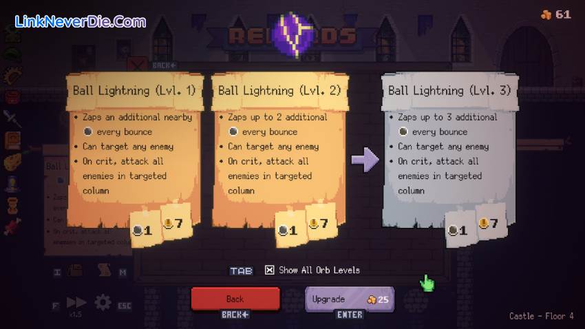 Hình ảnh trong game Peglin (screenshot) Hình ảnh trong game Peglin (screenshot)