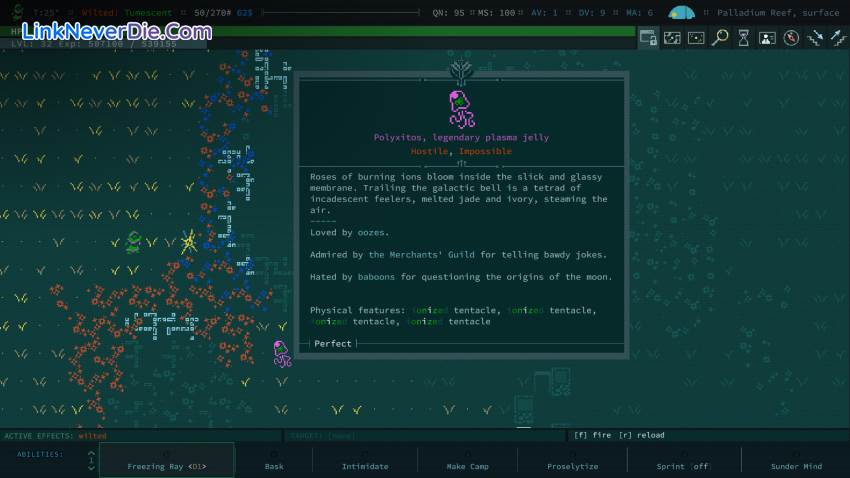 Hình ảnh trong game Caves of Qud (screenshot) Hình ảnh trong game Caves of Qud (screenshot)