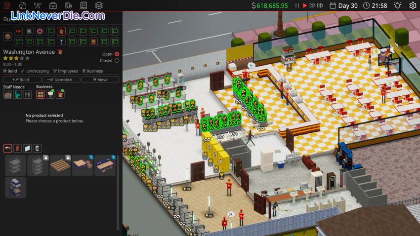 Hình ảnh trong game Definitely Not Fried Chicken (screenshot) Hình ảnh trong game Definitely Not Fried Chicken (screenshot)