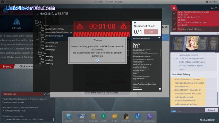 Hình ảnh trong game Cyber Manhunt (screenshot) Hình ảnh trong game Cyber Manhunt (screenshot)